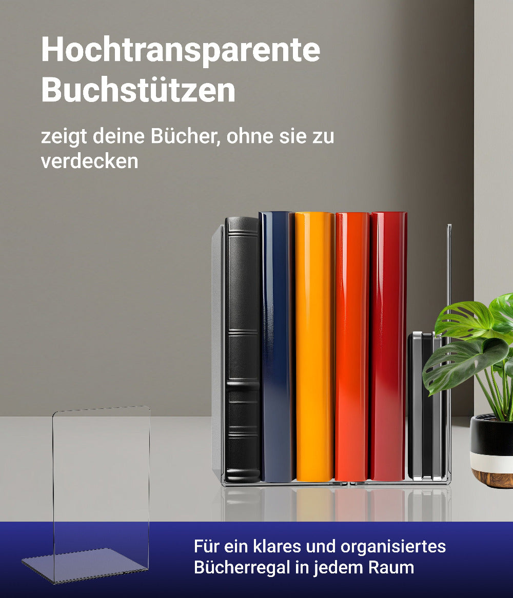 Buchstütze aus Acrylglas