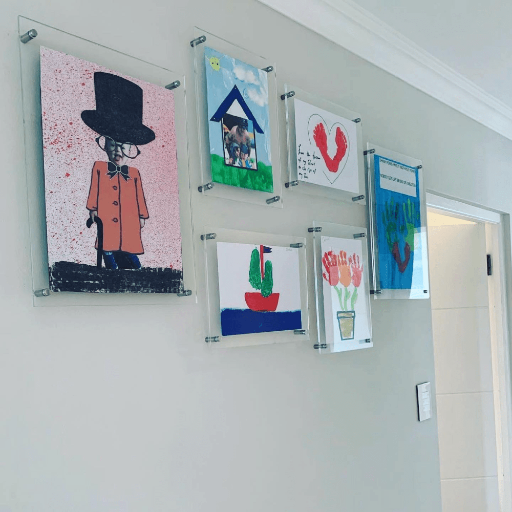 Acrylglas Bilderrahmen und Türschilder