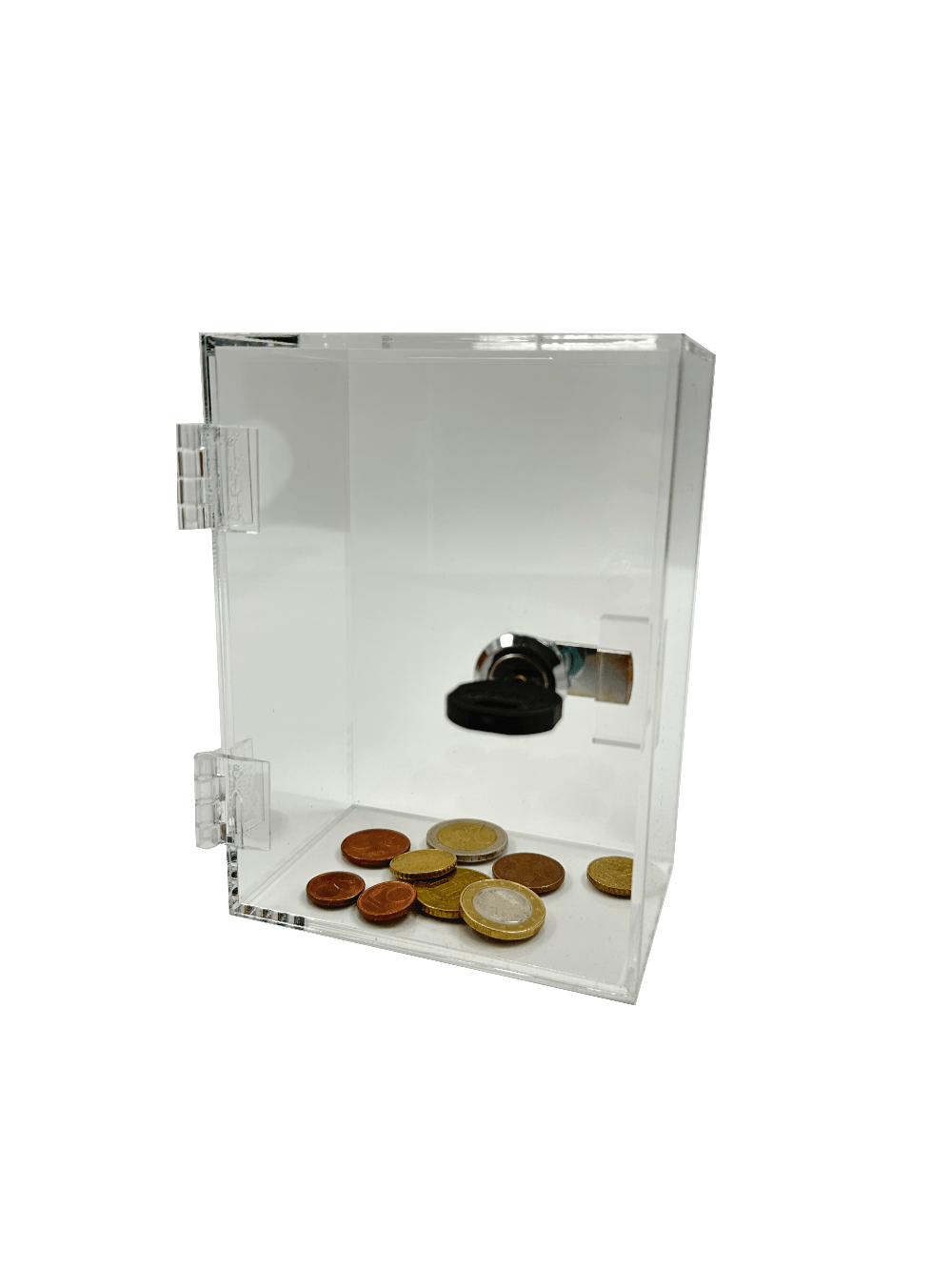 Losbox aus transparentem Acrylglas, abschließbar, vom Hersteller – EHDesign