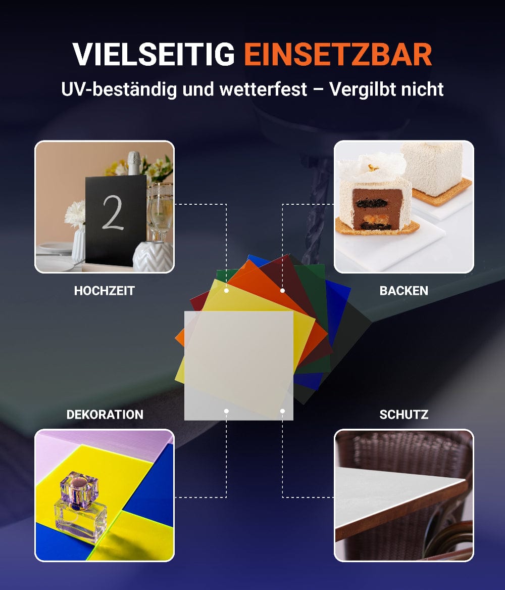 EHDesign Acrylglas Zuschnitte farbig