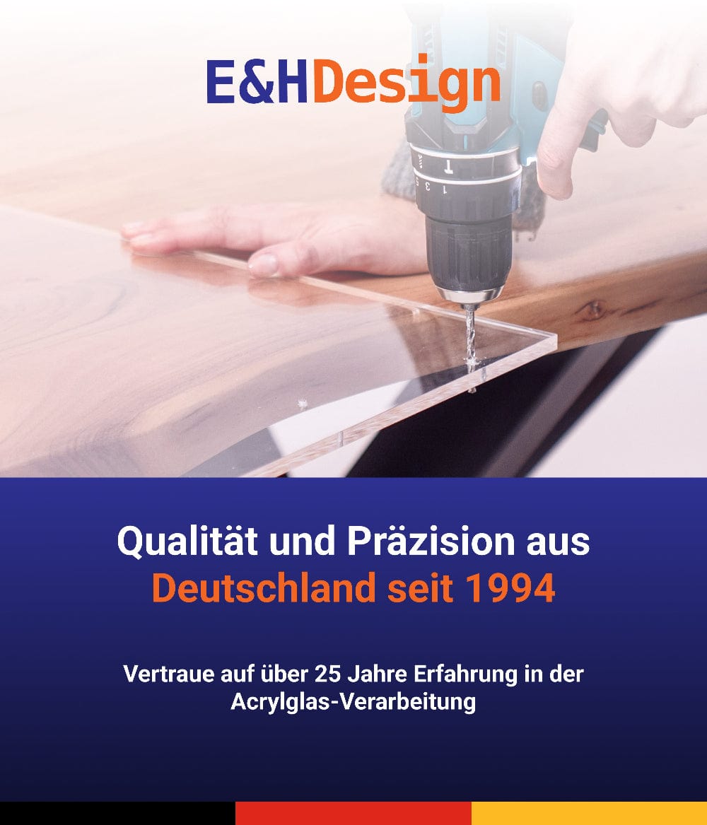 EHDesign Acrylglas Zuschnitte, Qualität & Präzision aus Deutschland seit 1994