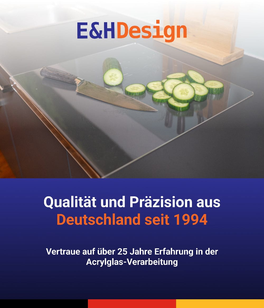 EHDesign Schneidebrett aus transparentem Acrylglas