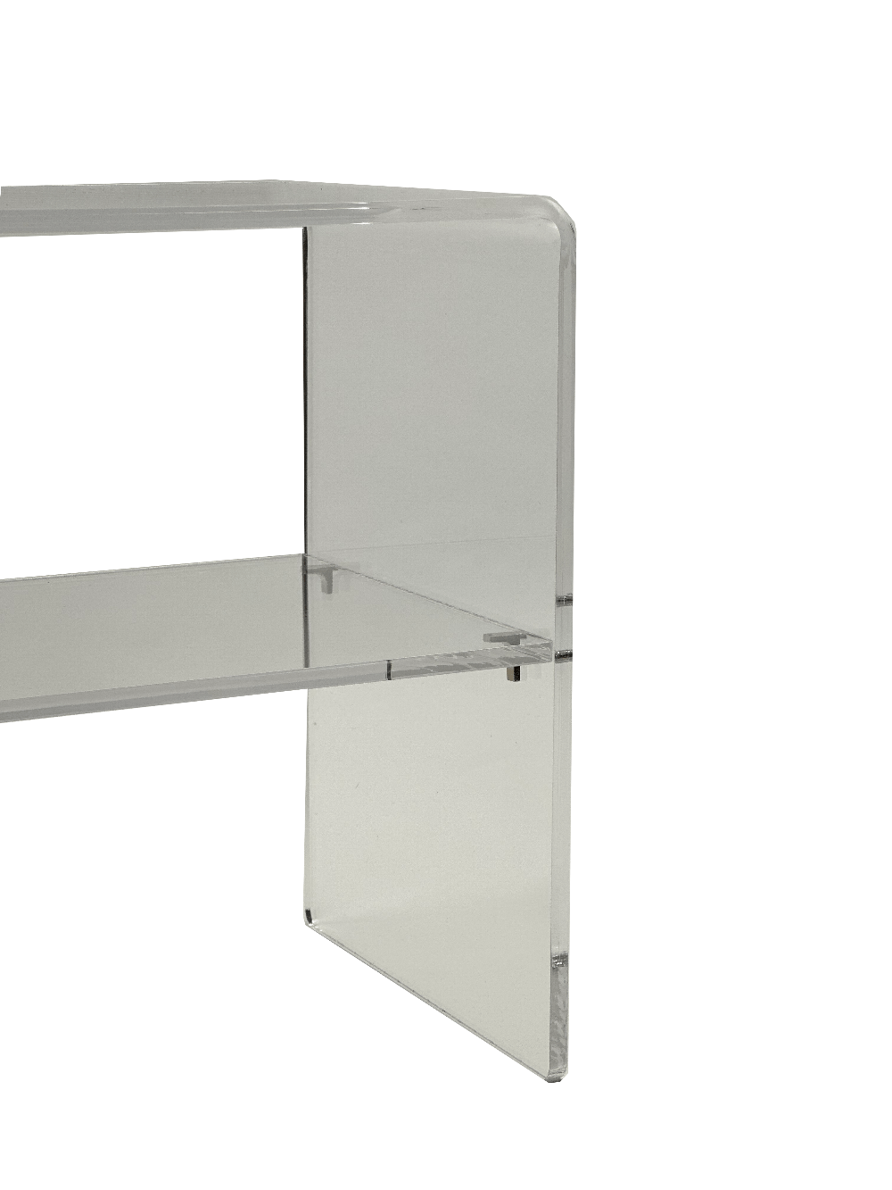 EHDesign Tisch Beistelltisch aus Acrylglas mit Zwischenlage