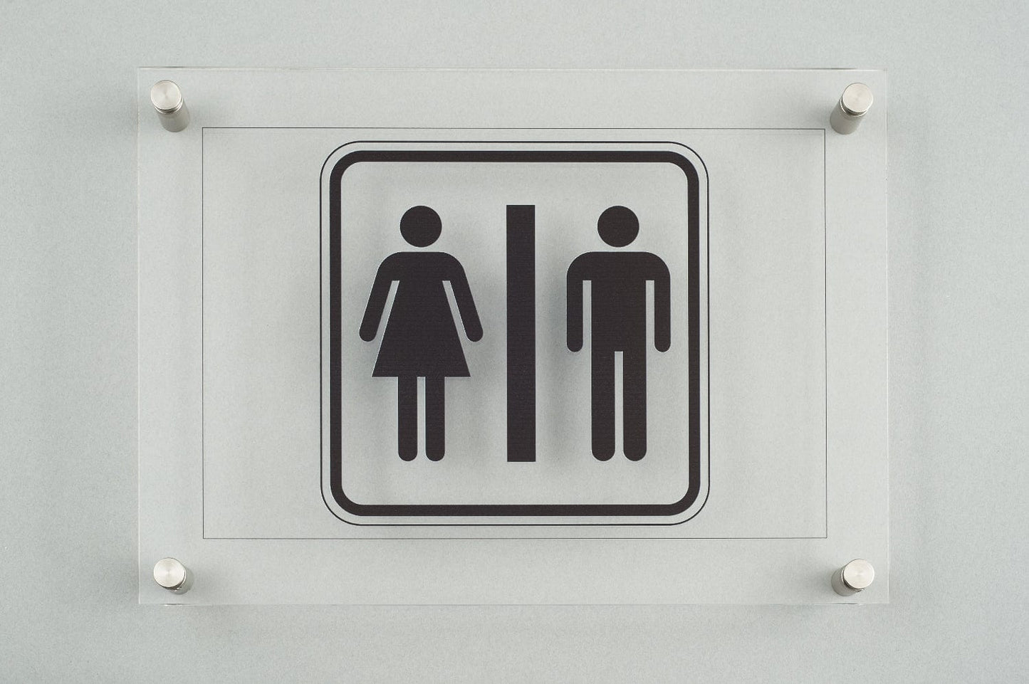 EHDesign WC Türschild / Wandschild aus Acrylglas mit Druck