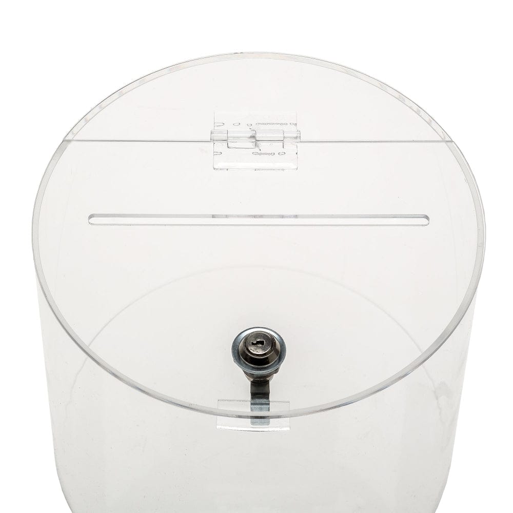 EHDesign Losbox / Spendenbox aus Acrylglas rund