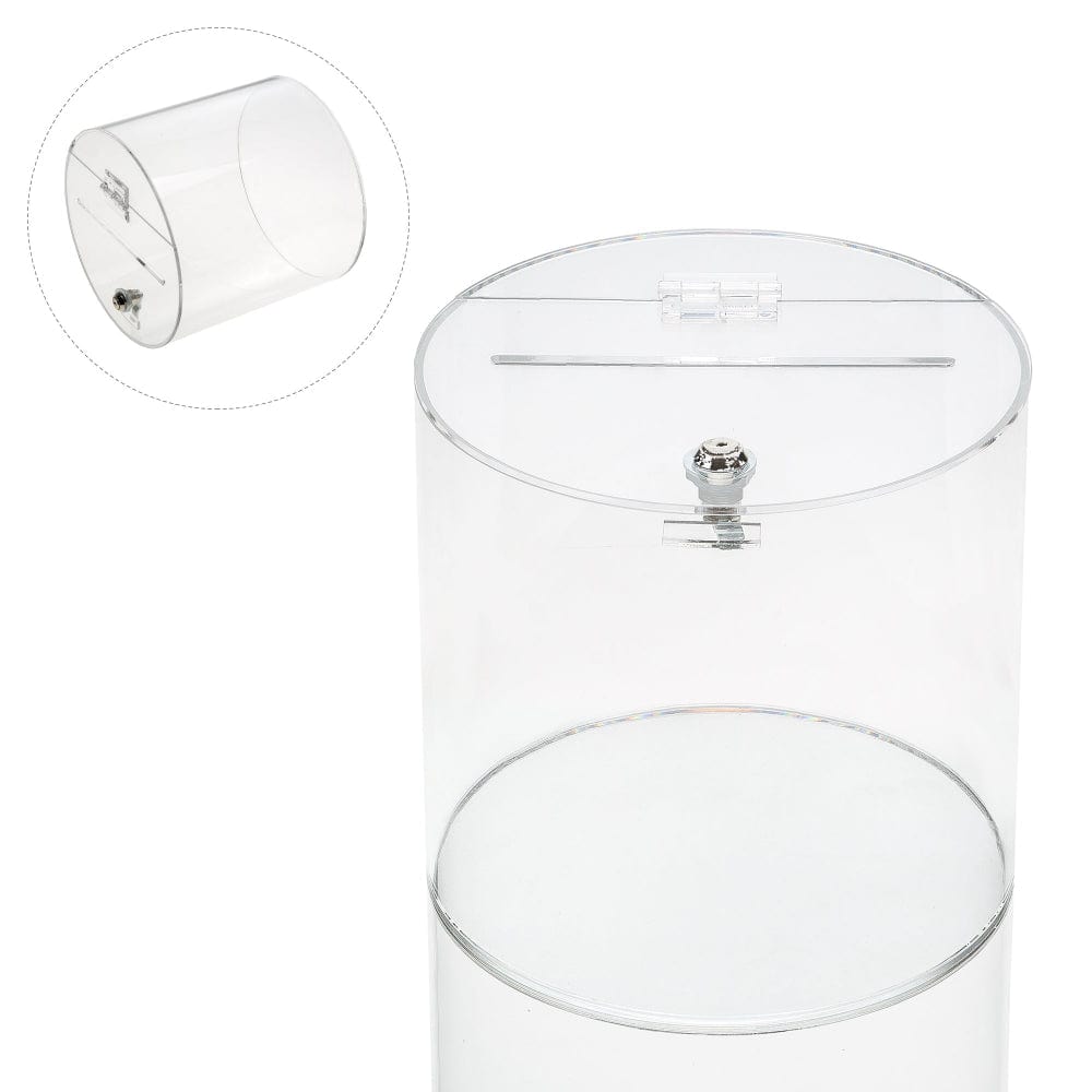 EHDesign Losbox / Spendenbox aus Acrylglas rund