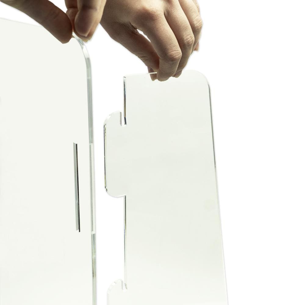 EHDesign Schutzwand Hygieneschutzwand / Spuckschutz aus Acrylglas mit Stecksystem