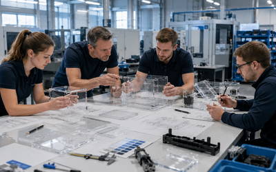 Individuelle Projektfertigung von Kunststoffteilen mit Planung und Prototypenentwicklung