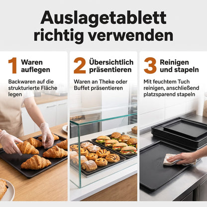 EH Design EH Design Auslagetablett für Bäckereien, Cafés und Tankstellen