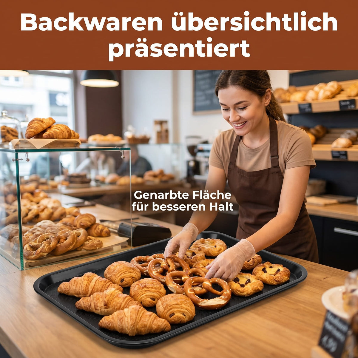 EH Design EH Design Auslagetablett für Bäckereien, Cafés und Tankstellen