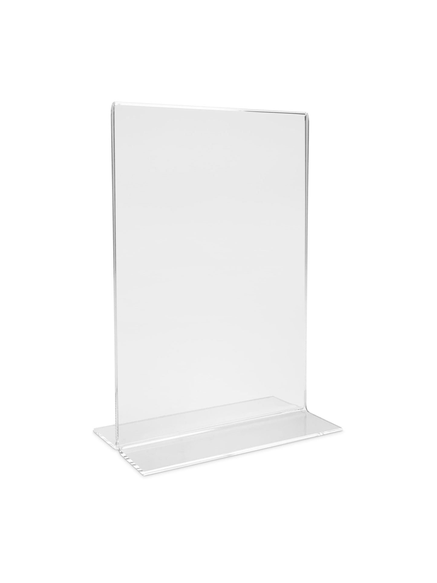 EHDesign Tischaufsteller aus Acrylglas in T-Form