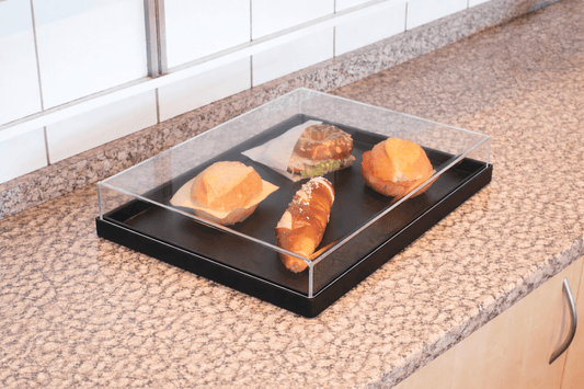 EHDesign Abdeckhaube aus transparentem Acrylglas - stilvoll & hygienisch