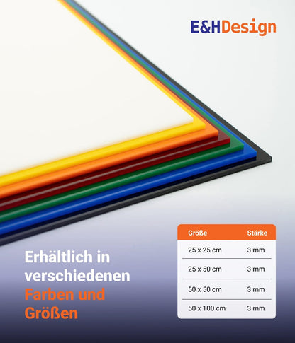 EHDesign Acrylglas Zuschnitte farbig