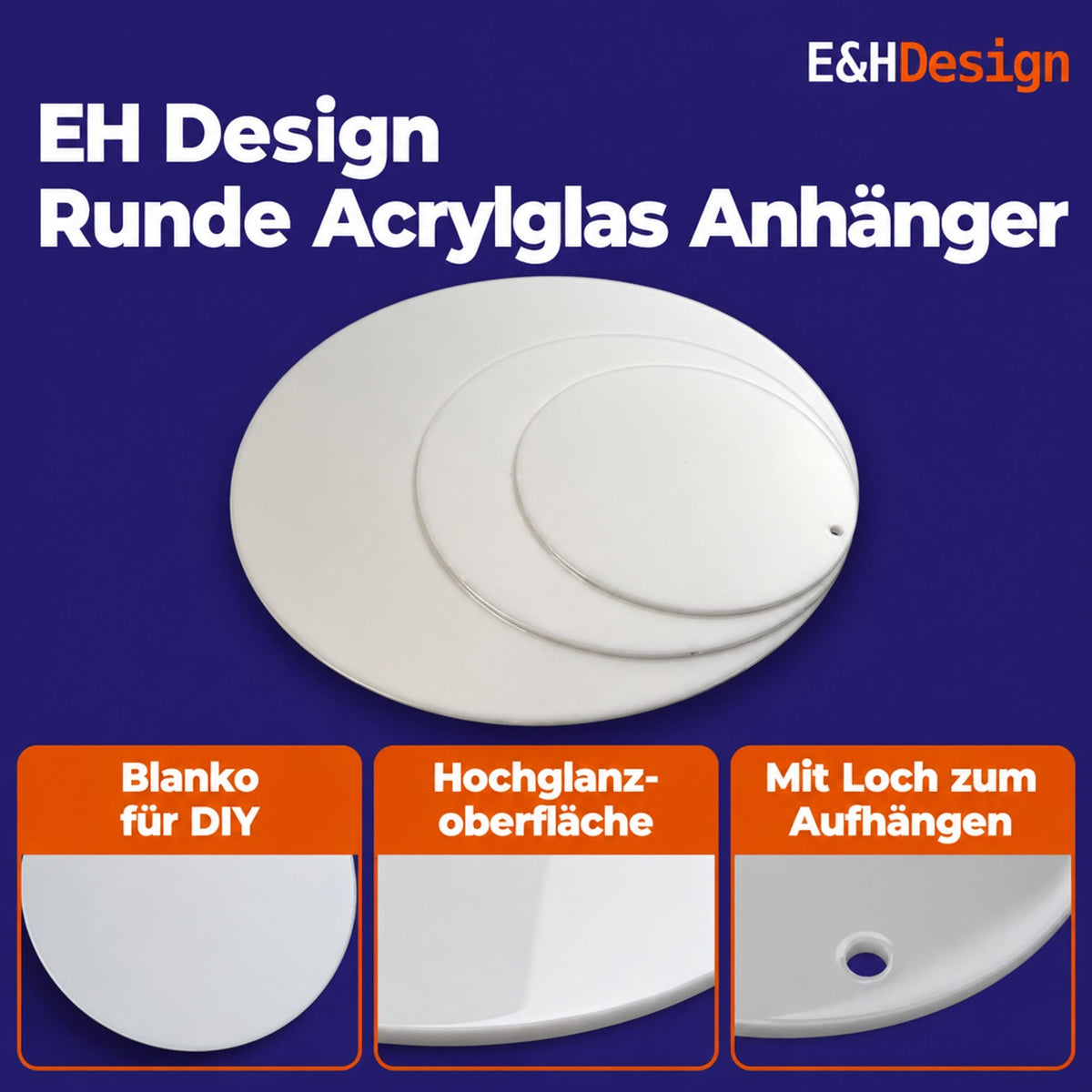 EHDesign Anhänger aus Acrylglas farbig