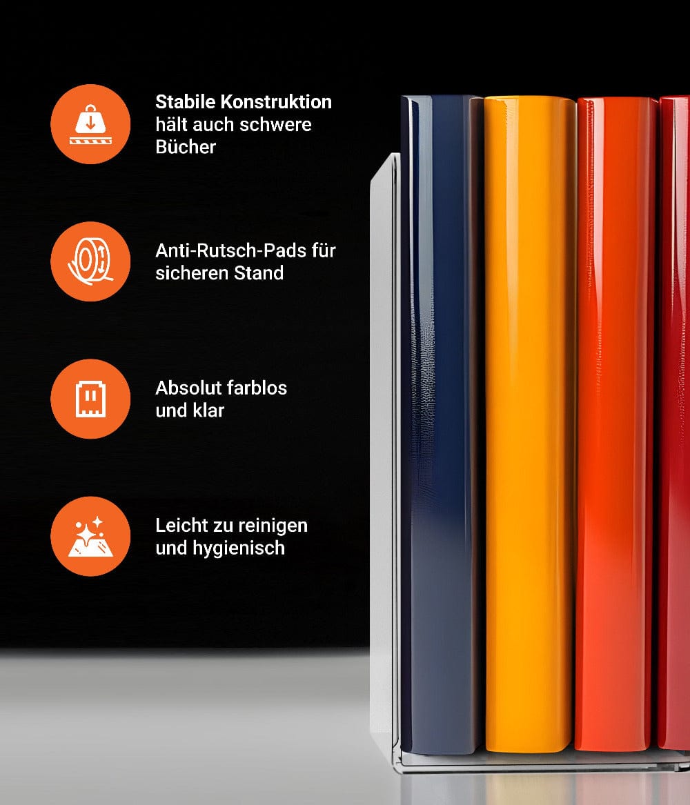EHDesign Buchstütze aus Acrylglas