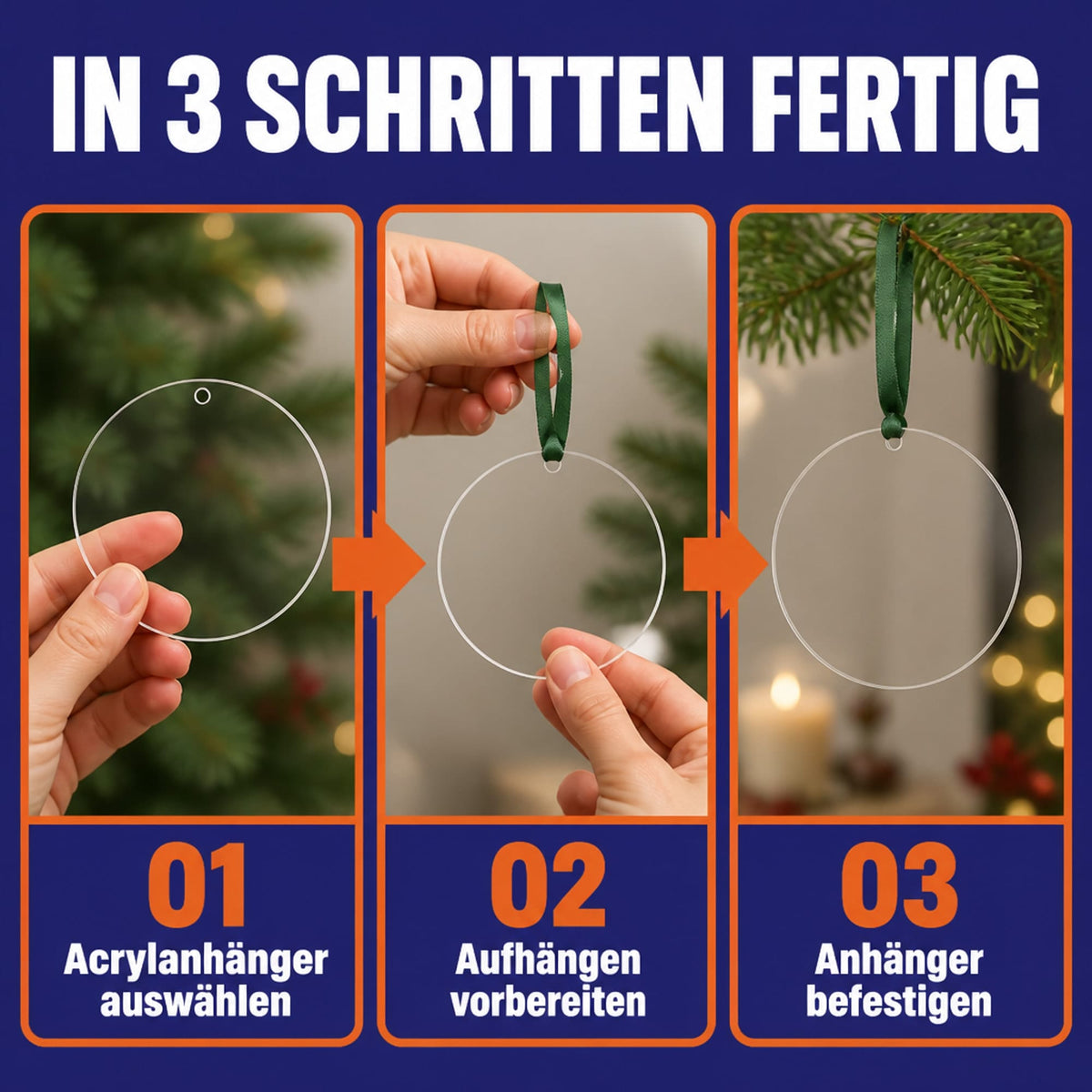 EHDesign Heim & Garten Anhänger aus Acrylglas transparent
