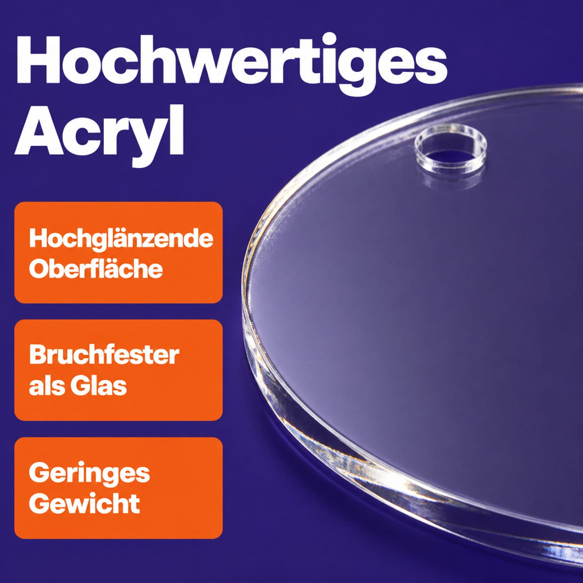 EHDesign Heim & Garten Anhänger aus Acrylglas transparent