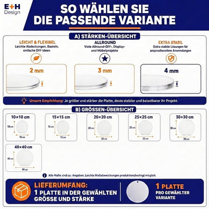 EHDesign Heim & Garten Anhänger aus Acrylglas transparent