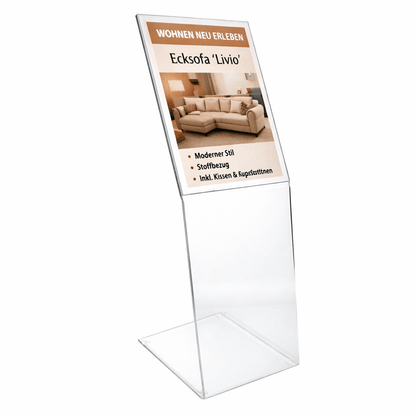 EHDesign Infoständer aus transparentem Acrylglas