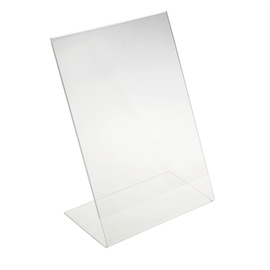 EHDesign Tischaufsteller aus Acrylglas in L-Form