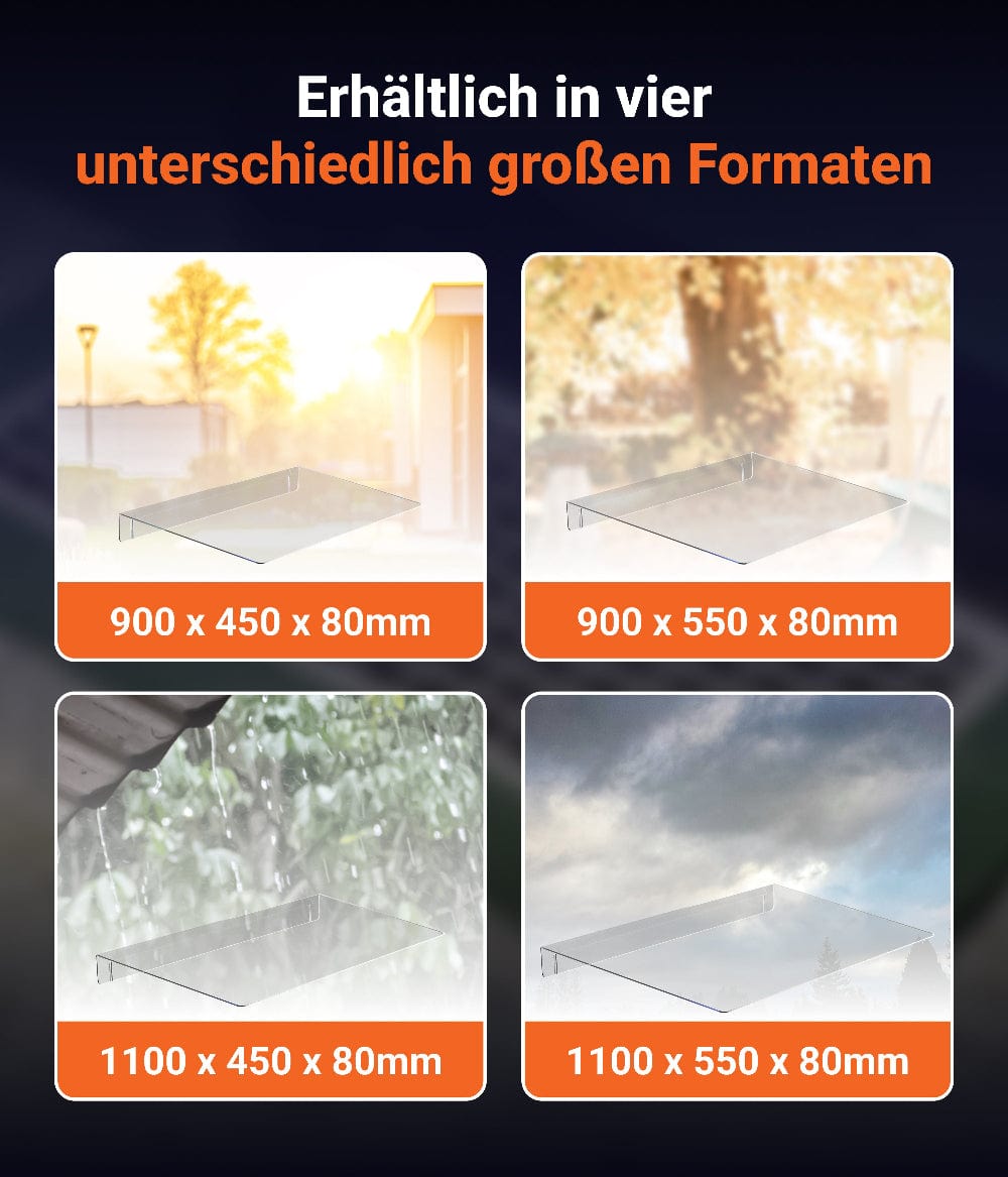 Wind- und Wetterschutz, pflegeleicht, schlagfest, witterungsfest, UV-beständig