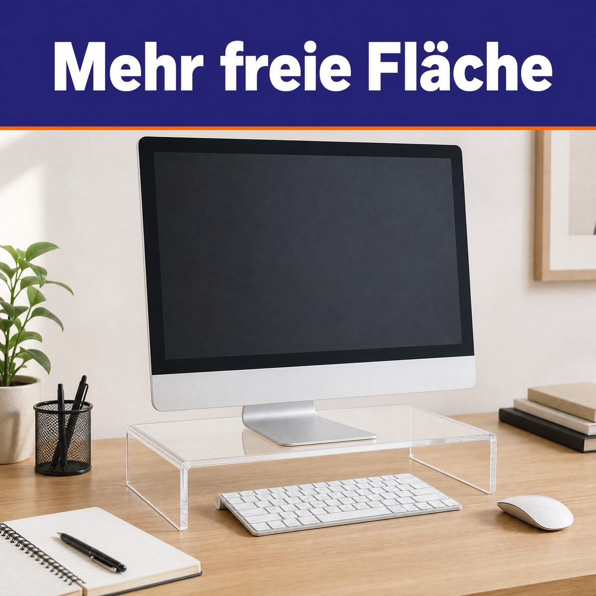EHDesign Monitorerhöhung aus Acrylglas