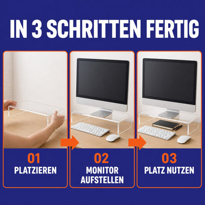 EHDesign Monitorerhöhung aus Acrylglas