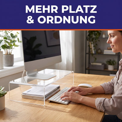 EHDesign Monitorerhöhung aus Acrylglas