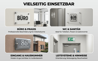 EHDesign Namensschilder Tür & Wandschild aus Acrylglas