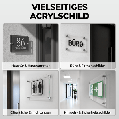 EHDesign Namensschilder Tür & Wandschild aus Acrylglas