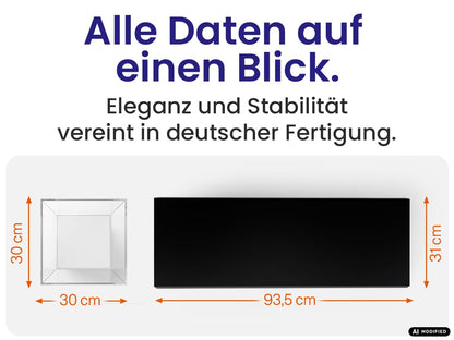 EHDesign Präsentationssäule aus Kunststoff - alle Daten auf einen Blick