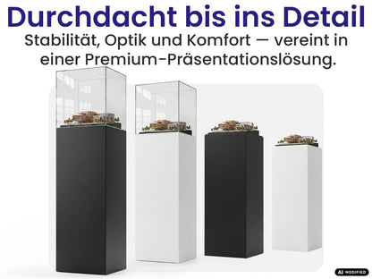 EHDesign Präsentationssäule aus Kunststoff - Durchdacht bis ins Detail - Stabilität, Optik & Komfort