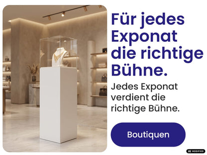 EHDesign Präsentationssäule aus Kunststoff - für jedes Exponat die richtige Bühne - Boutiquen