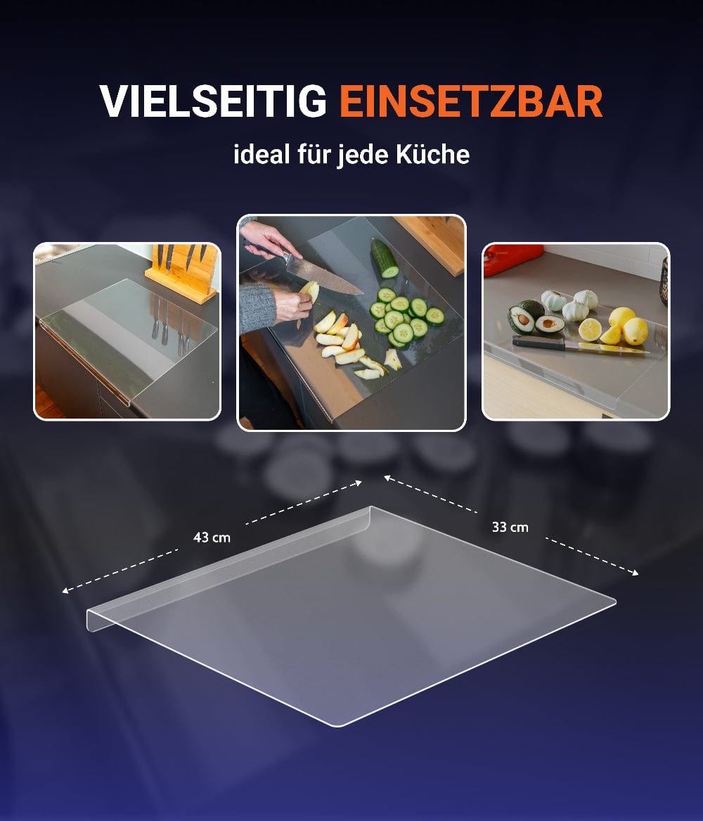 EHDesign Schneidebrett aus transparentem Acrylglas