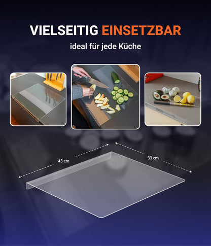 EHDesign Schneidebrett aus transparentem Acrylglas