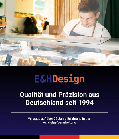 EHDesign Schutzwand Spuckschutz aus Acrylglas