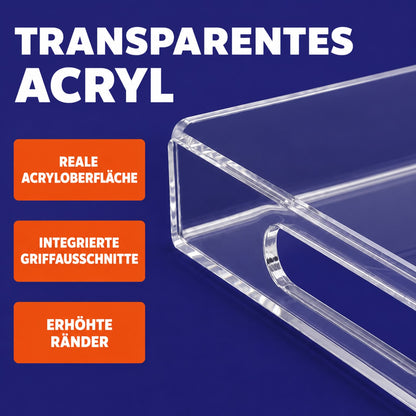 EHDesign Tablett Tablett aus transparentem Acrylglas