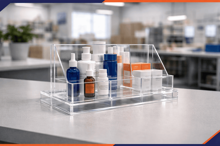 POS-Display und Acryl-Displays – präzise gefertigt für Pharma, Kosmetik und Handel