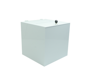 Spendenbox aus Acryl in Weiß | EH Designshop