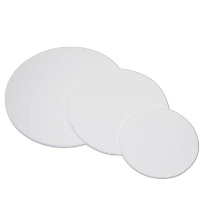 EHDesign Acrylglas Zuschnitte Weiß Rund