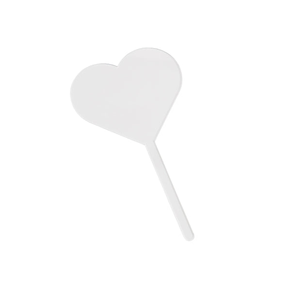 EHDesign Cake Topper 4er Set aus Acrylglas weiß