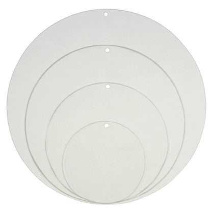 EHDesign Heim & Garten 2 mm / Ø 100 mm Anhänger aus Acrylglas transparent